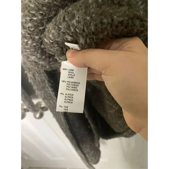 Fabianna Filippi Chunky Hooded Wool Cardigan - Picture 5 of 12